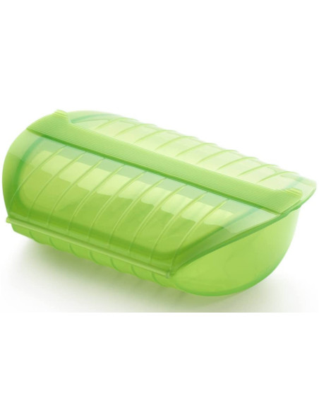 Lékué Maxi grön ångbox med filter