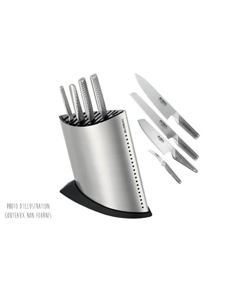 GLOBAL GKB51 groot leeg blok voor 10 messen en 1 pistool