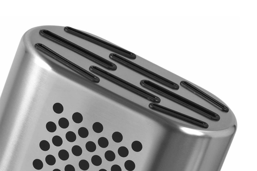 GLOBAL G888D roestvrijstalen compact vacuümblok voor 8 messen