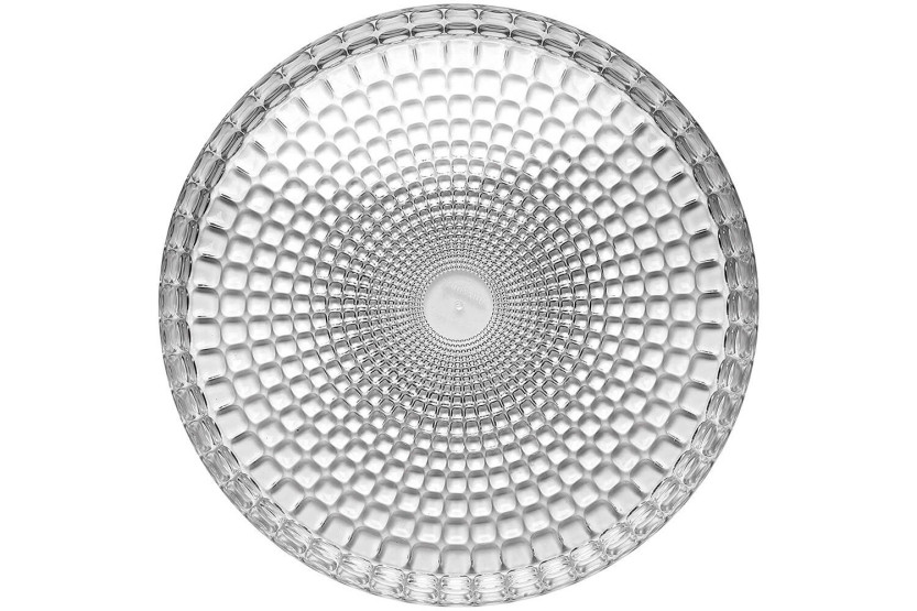 Bandeja acrílica transparente redonda Guzzini Tiffany Ø35cm