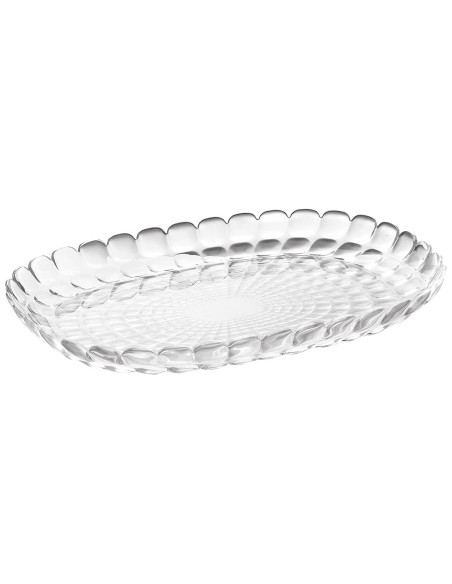Guzzini Tiffany gjennomsiktig serveringsfat i akryl 45x31x4,5cm