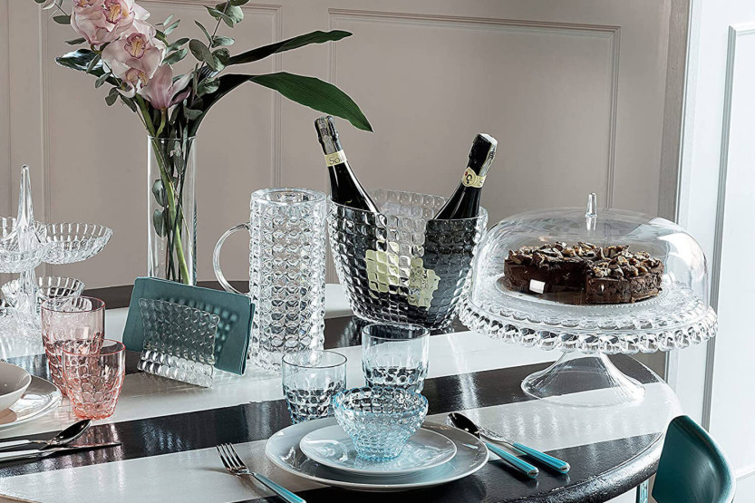 Guzzini Tiffany transparent acrylic champagne bucket