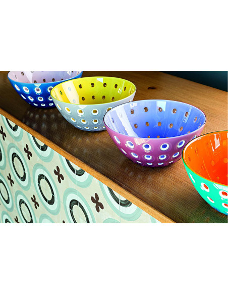 Färgstark Guzzini Le Murrine salladsskål i polymer 25cm