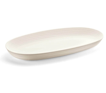 Guzzini Tierra vit serveringsskål i återvunna flaskor 41x22,9x4,2cm