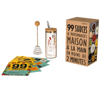 Conjunto de 99 molhos Cookut com receita + 1 shaker graduado e 1 batedor tornado