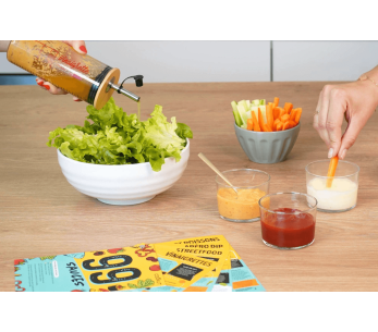 Conjunto de 99 molhos Cookut com receita + 1 shaker graduado e 1 batedor tornado 2