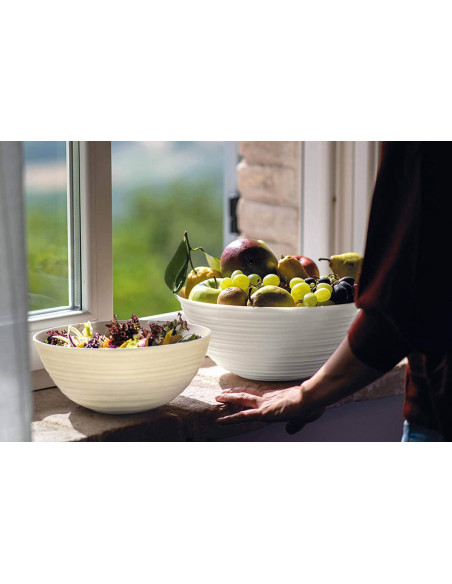 Guzzini Tierra vit salladsskål i återvunna flaskor