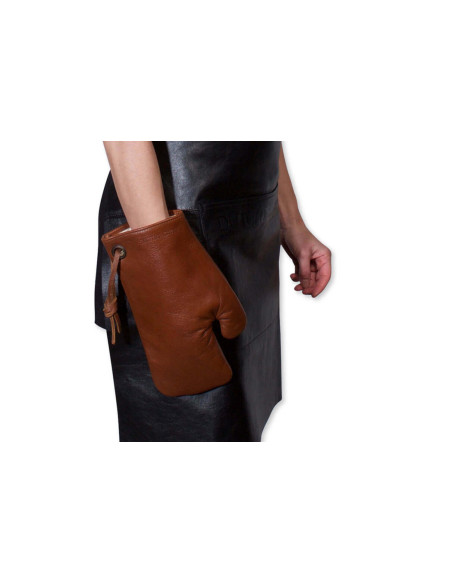 DutchDeluxes leather oven mitt