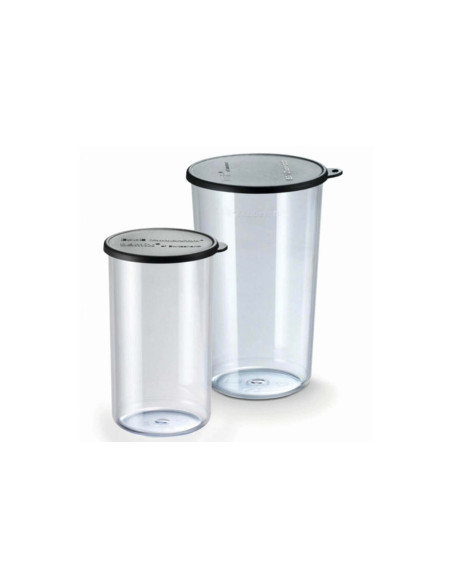 2 kpl 400ml ja 600ml mittauslaseja Bamix-sekoittimelle + kannet.
