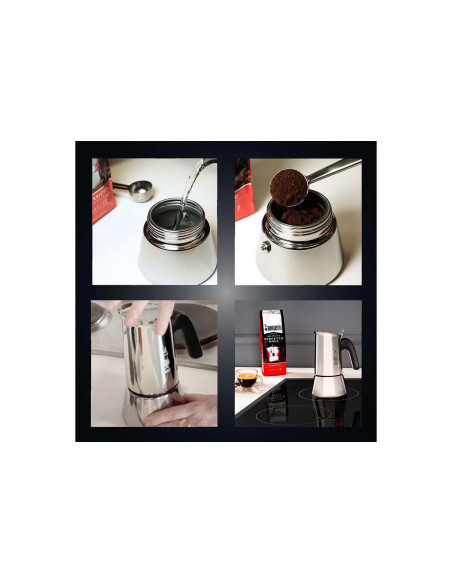 Cafeteira italiana Bialetti Venus 460 ml 10 chávenas compatível com indução