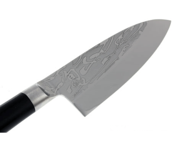 Faca japonesa KAI Shun Pro Sho Deba com fio de corte assimétrico 10,5cm 2