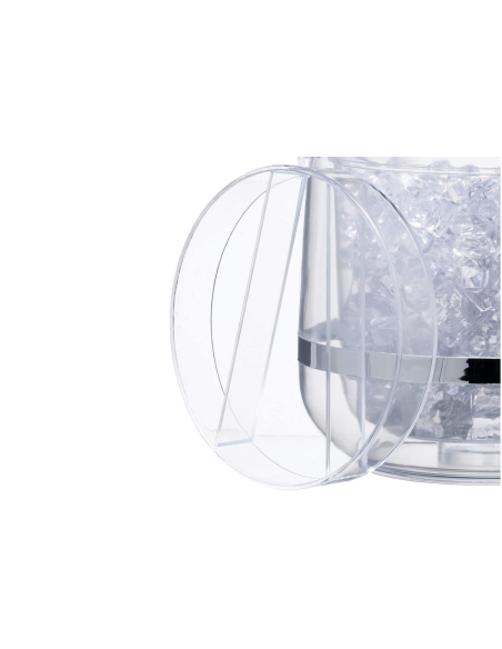 BarCraft double-walled ice bucket with clamp