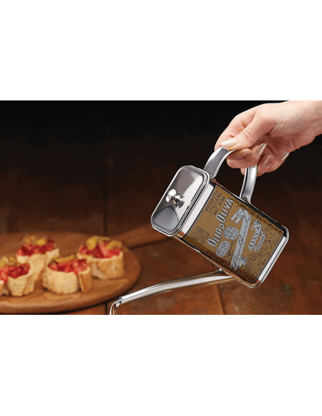 KitchenCraft World of Flavors doseador de óleo em aço inoxidável 500ml