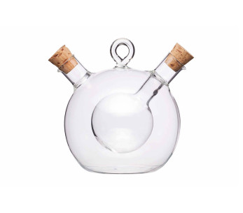 2 in 1 KitchenCraft pyöreä öljypullo ja etikkapullo 2