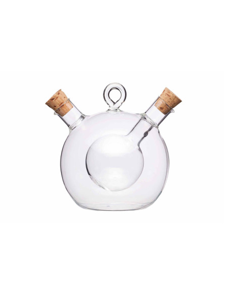 2 in 1 KitchenCraft round oil and vinegar bottle