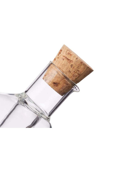 Botella redonda KitchenCraft 2 en 1 para aceite y vinagre
