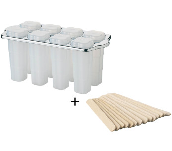 Molde para 8 polos KitchenCraft + 16 palitos de madera