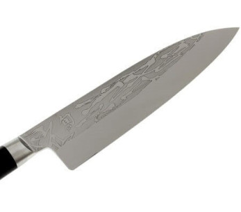 Faca japonesa KAI Shun Pro Sho Deba 21cm com fio de corte assimétrico 2