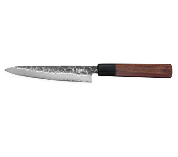 Faca utilitária martelada 15cm Sayuto Sayuto Sequoia San Mai