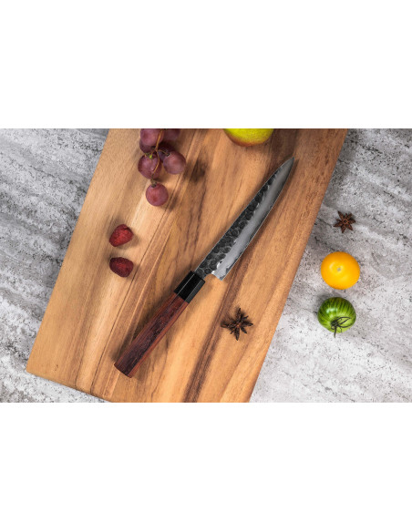 Faca utilitária martelada 15cm Sayuto Sayuto Sequoia San Mai