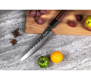Sayuto cuchillo universal martillado Sequoia San Mai 15cm 2