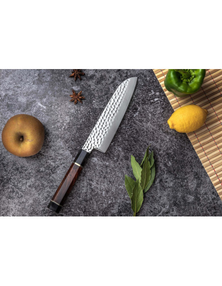 Santokukniv Sayuto Desert Damas martelé 18 cm