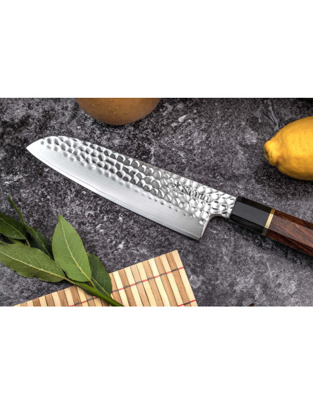 Santokukniv Sayuto Desert Damas martelé 18 cm
