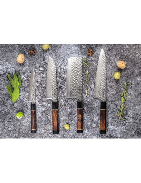 faca nakiri Sayuto Desert Damas martelé 17cm