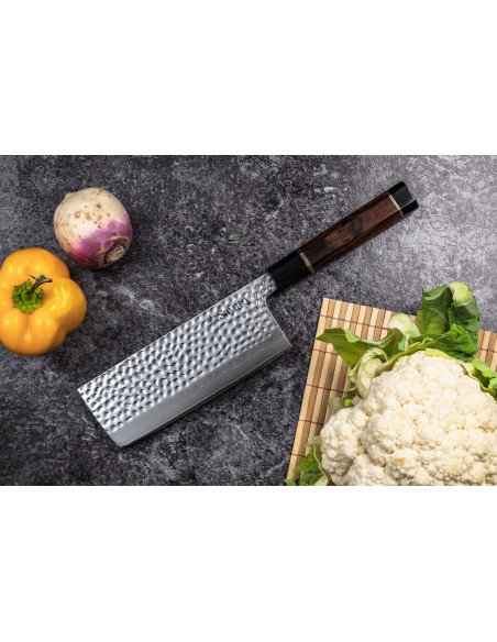 nakiri-kniv Sayuto Desert Damas martelé 17cm