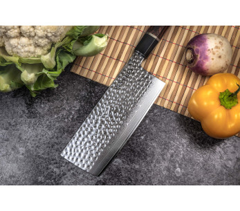 cuchillo nakiri Sayuto Desert Damas martelé 17cm 2