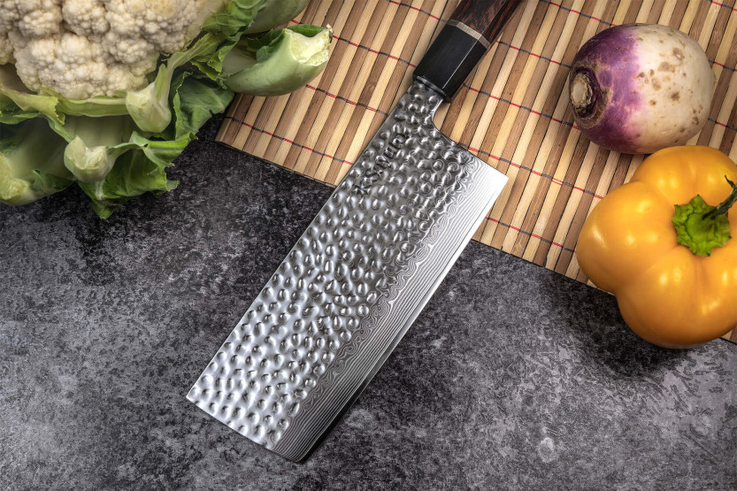 nakiri messer Sayuto Wüste Damas martelé 17cm
