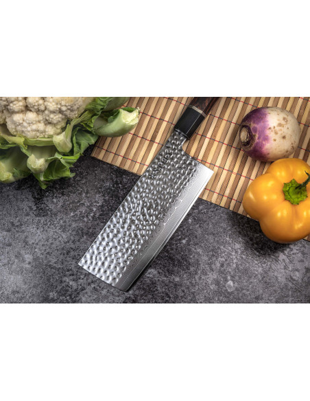 faca nakiri Sayuto Desert Damas martelé 17cm