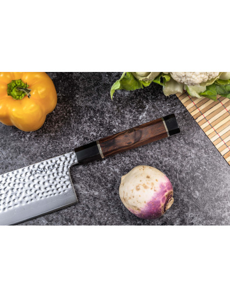 faca nakiri Sayuto Desert Damas martelé 17cm