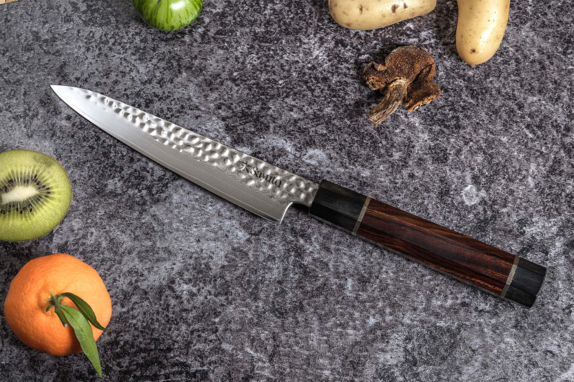 Universalmesser Sayuto Desert Damast gehämmert 15cm