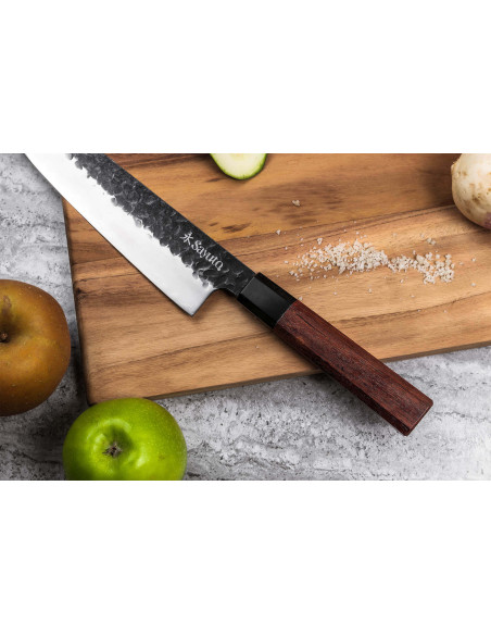 Kiritsuke Sayuto Sequoia San Mai hamret kokkekniv 21 cm