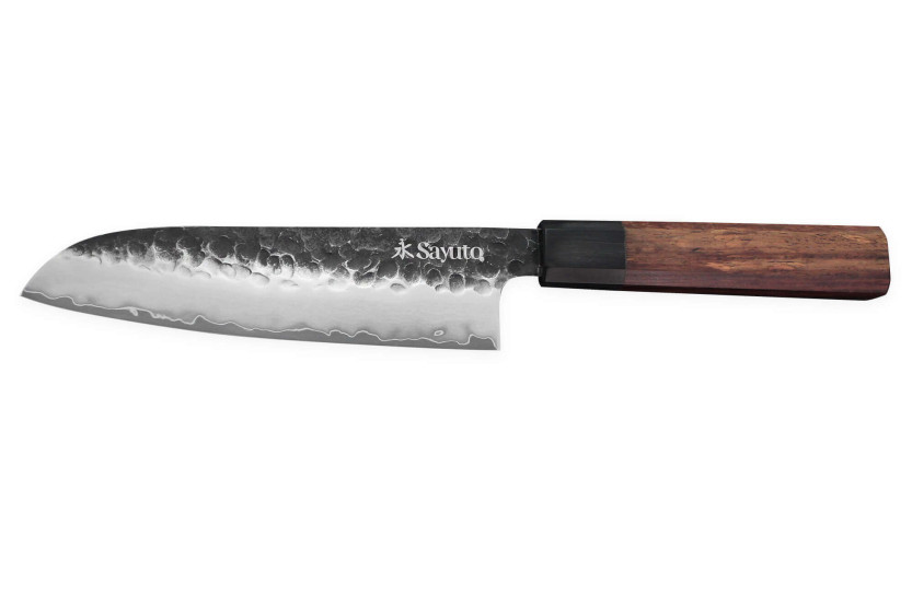Sayuto Sequoia San Mai vasaroitu santokuveitsi 18cm