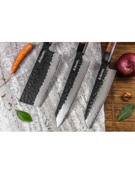 Sayuto Sequoia San Mai hamret santokukniv 18 cm