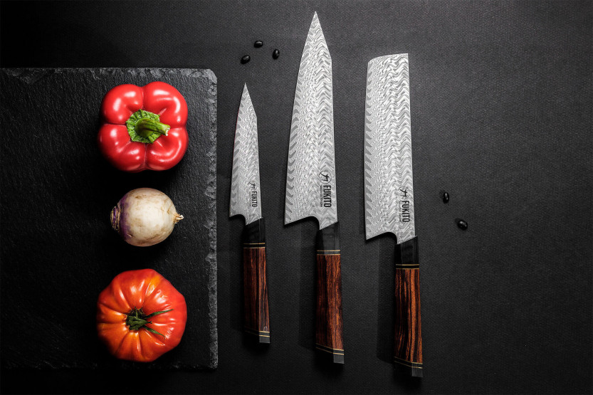cuchillo nakiri Fukito Desert Damas 67 couches 18cm