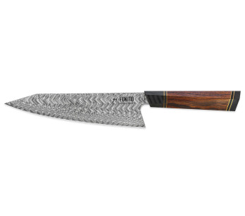 Coltello da chef kiritsuke Fukito Desert Damascus 67 strati 21 cm
