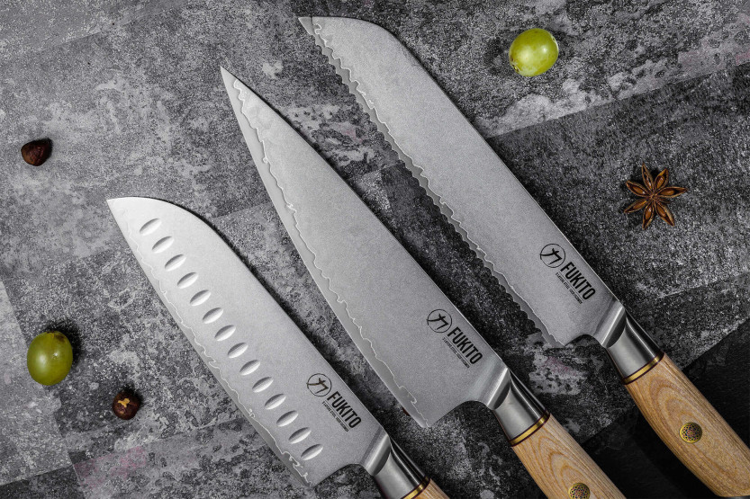 Brødkniv Fukito Pakka San Mai 21 cm
