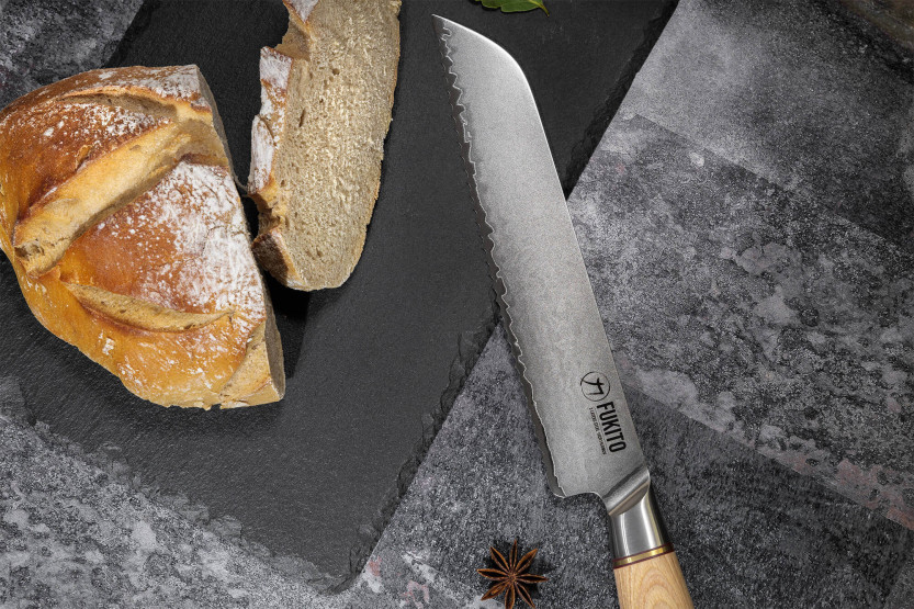 Leipäveitsi Fukito Pakka San Mai 21cm