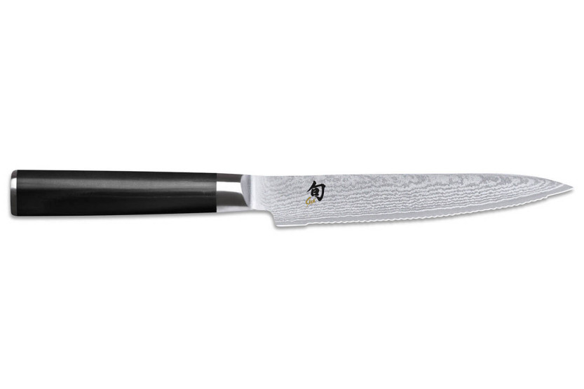 Tomatenmesser Kai Shun Classic Damast mit Wellenschliff 15cm