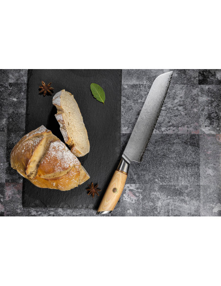 Leipäveitsi Fukito Pakka San Mai 21cm