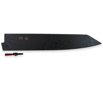 Protector de hoja de madera de magnolia Kanetsugu Saya para cuchillo Sujihiki Zuiun