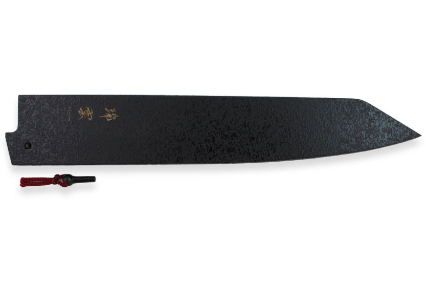 Paralama in legno di magnolia Kanetsugu Saya per coltello Sujihiki Zuiun