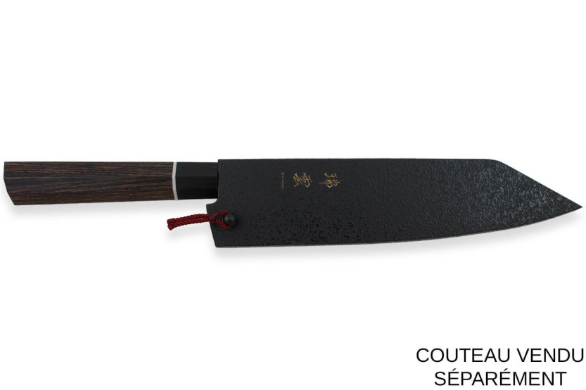 Kanetsugu Saya magnolia houten lemmetbeschermer voor Zuiun santoku mes