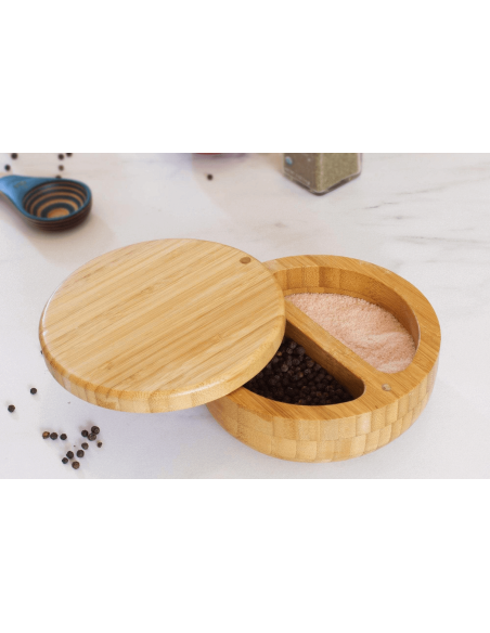 Saleiro magnético Duo BA208561 Totally Bamboo em bambu