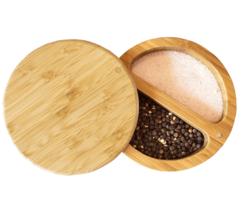 Magnetische zoutdoos Duo BA208561 Totally Bamboo in bamboe