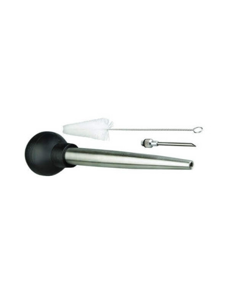 Spremiagrumi ergonomico con 2 ugelli in acciaio inox + spazzola per la pulizia