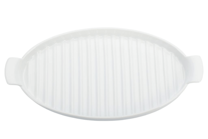 Westmark plato de porcelana blanca para espárragos 40 x 20cm